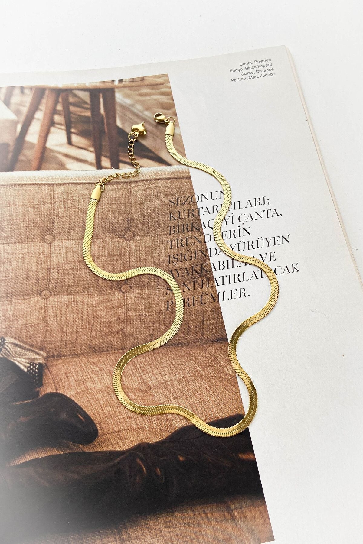 İtalyan Zincir Çelik Kolye