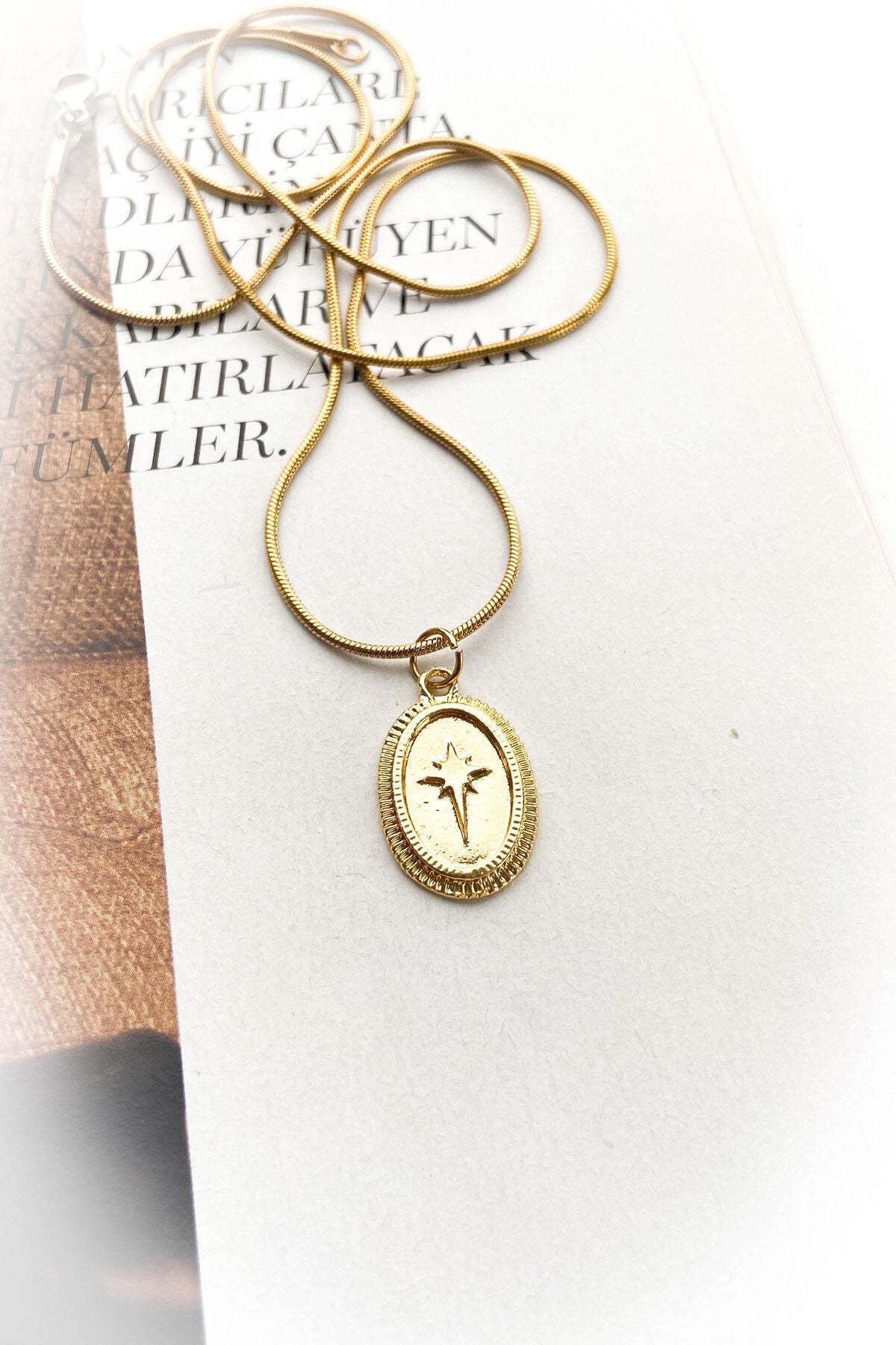 Kuzey Yıldızı Çelik Kolye