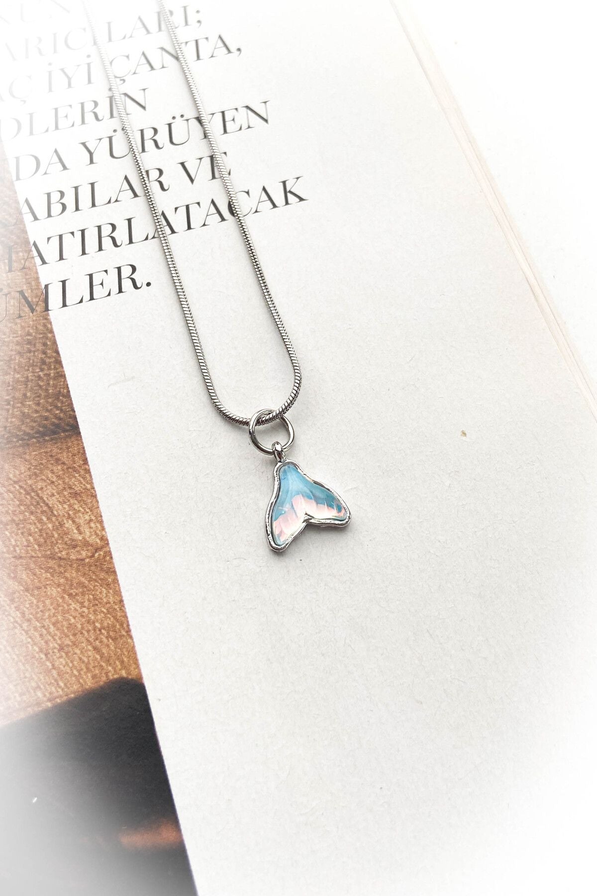 Balık Kuyruğu Çelik Kolye