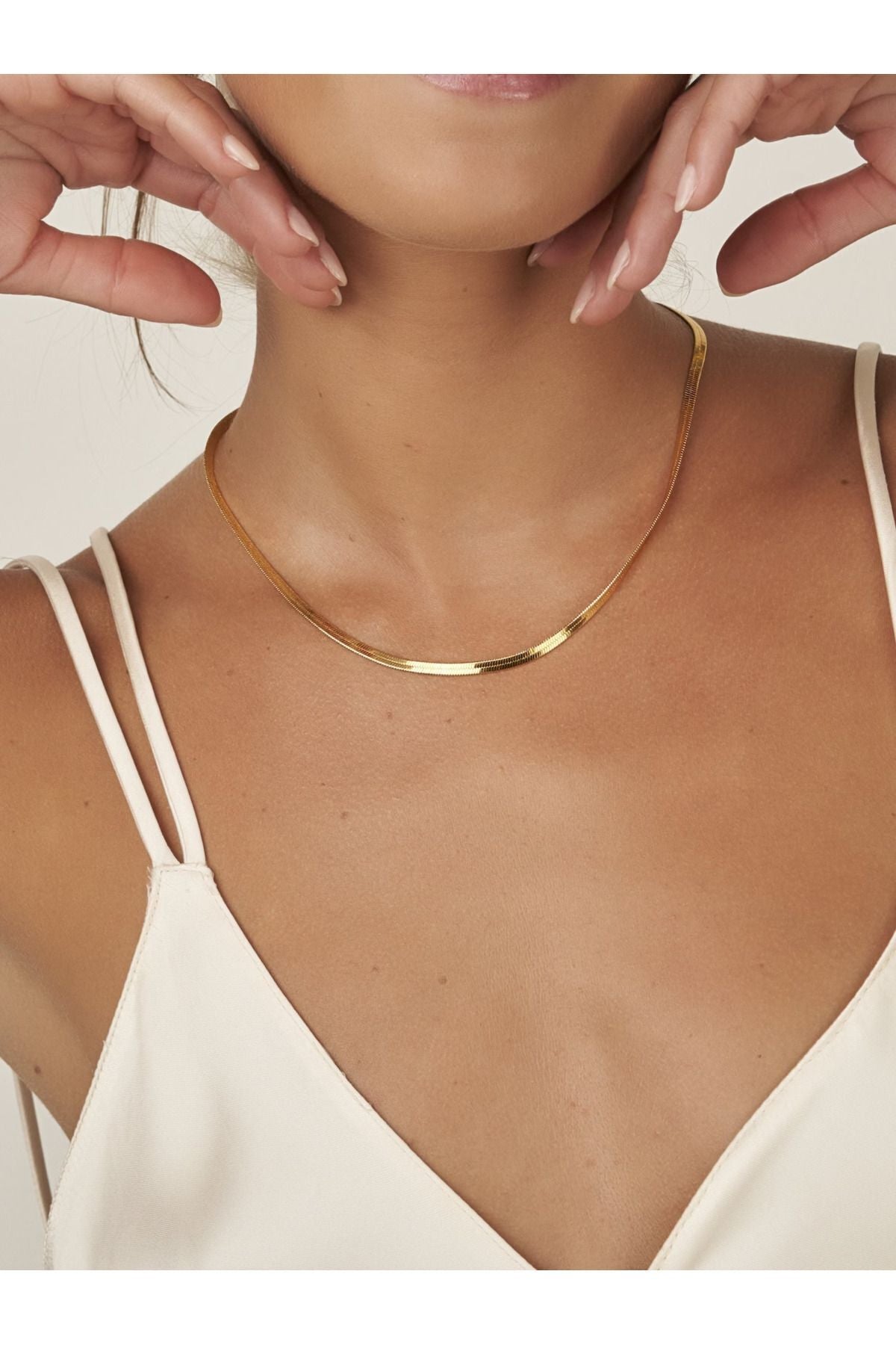 Çelik Garantili Italyan Zincir Kolye 45 Cm