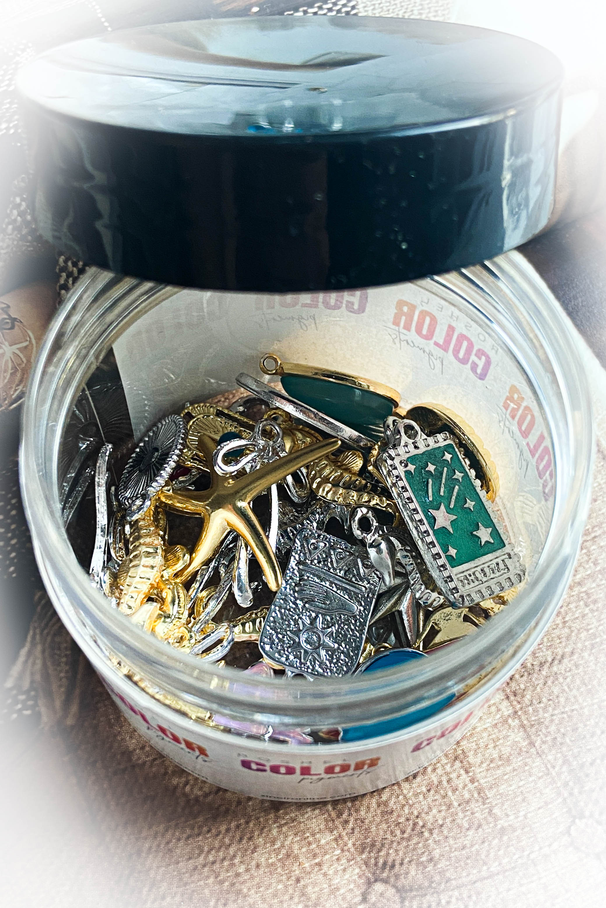 Gizemli Kavanoz / Gümüş ve Altın / Takı Ucu / 25 Adet