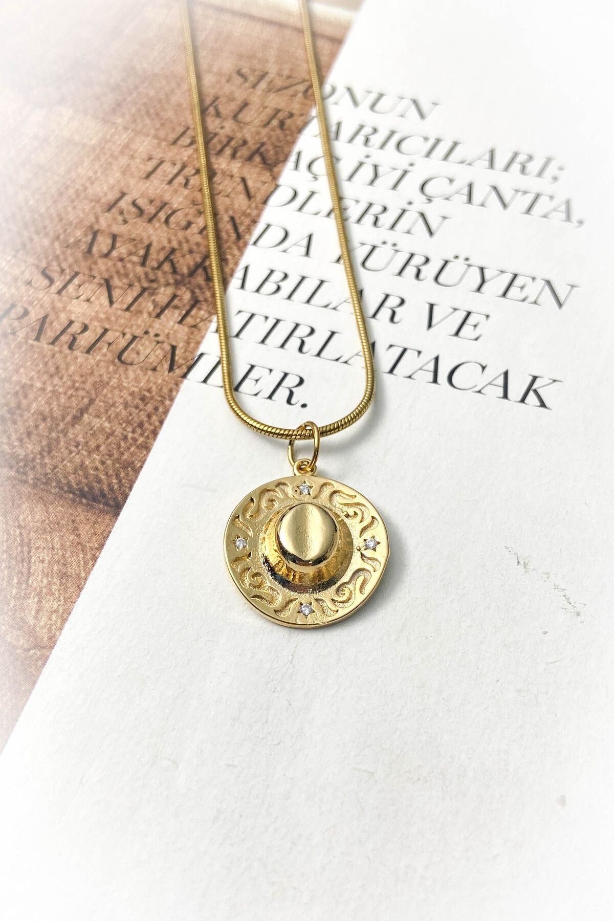 Kovboy Şapkası Çelik Kolye