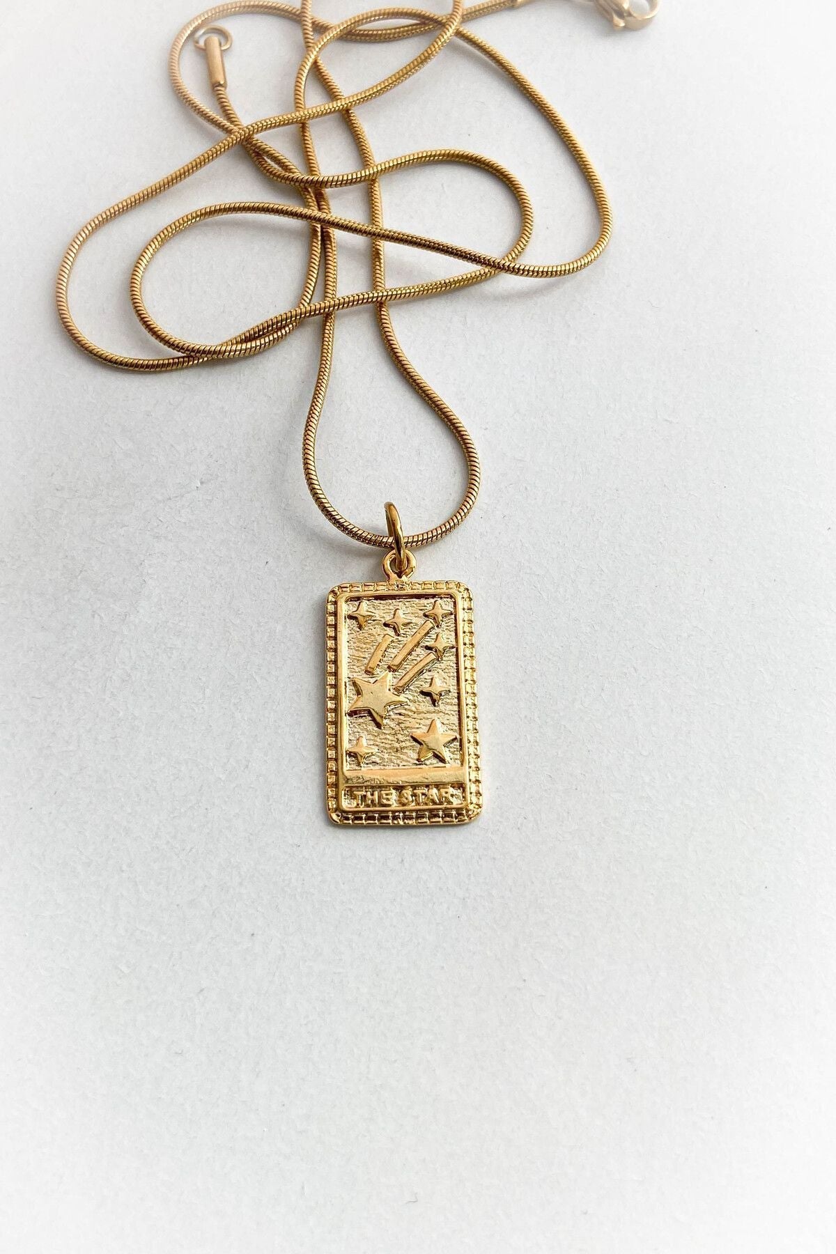 Çelik Kolye The Star Madalyon Kolye