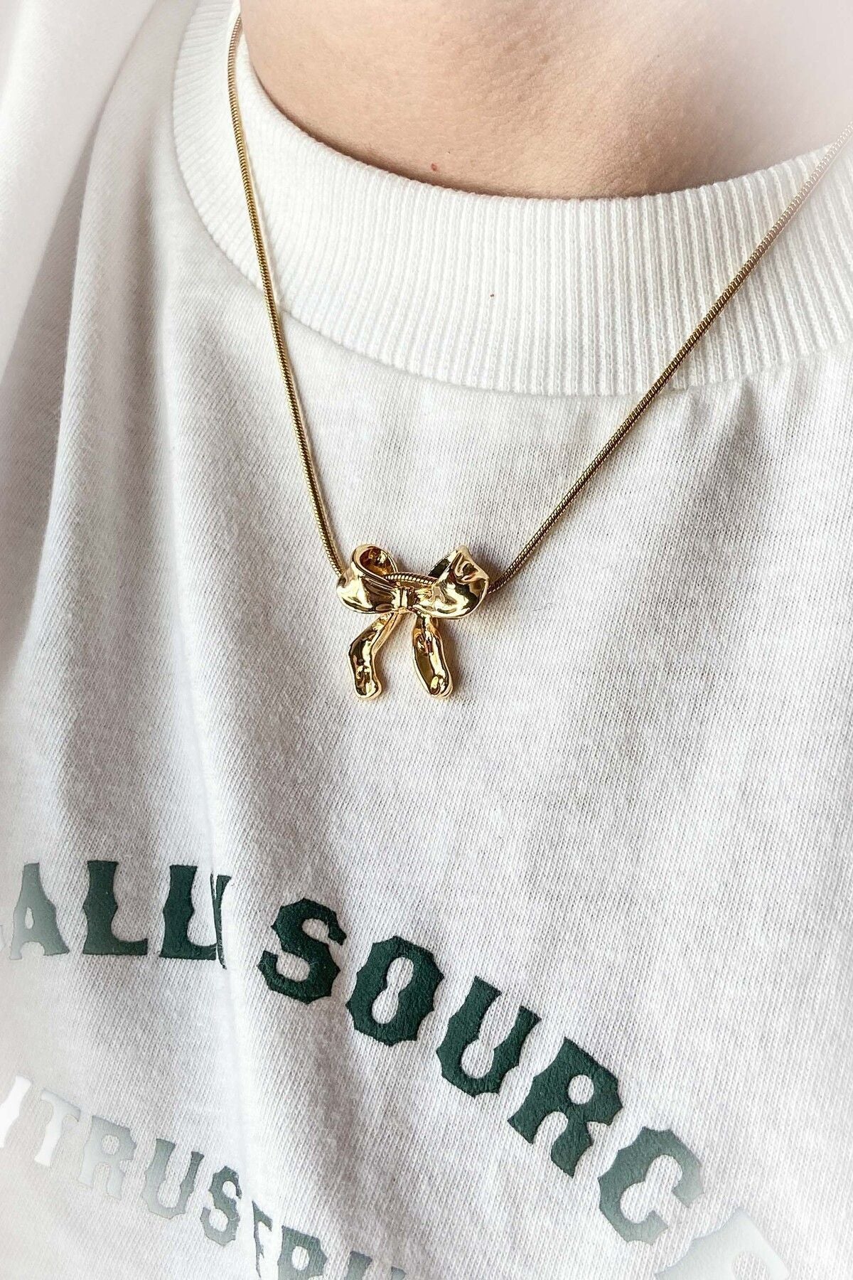 Kararmaz Çelik Kolye Fiyonk Kolye Kurdele Kolye