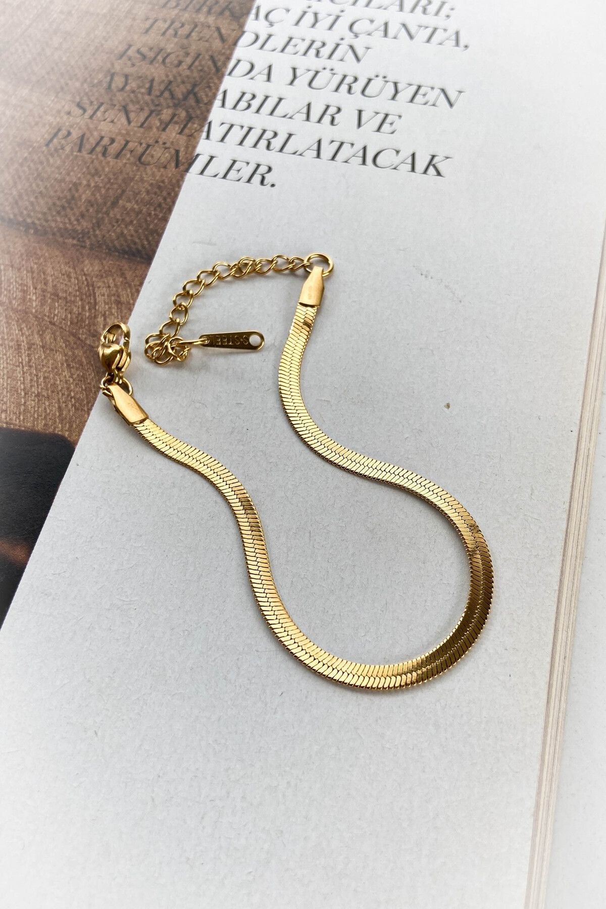 Çelik İtalyan Zincir Çelik Bileklik