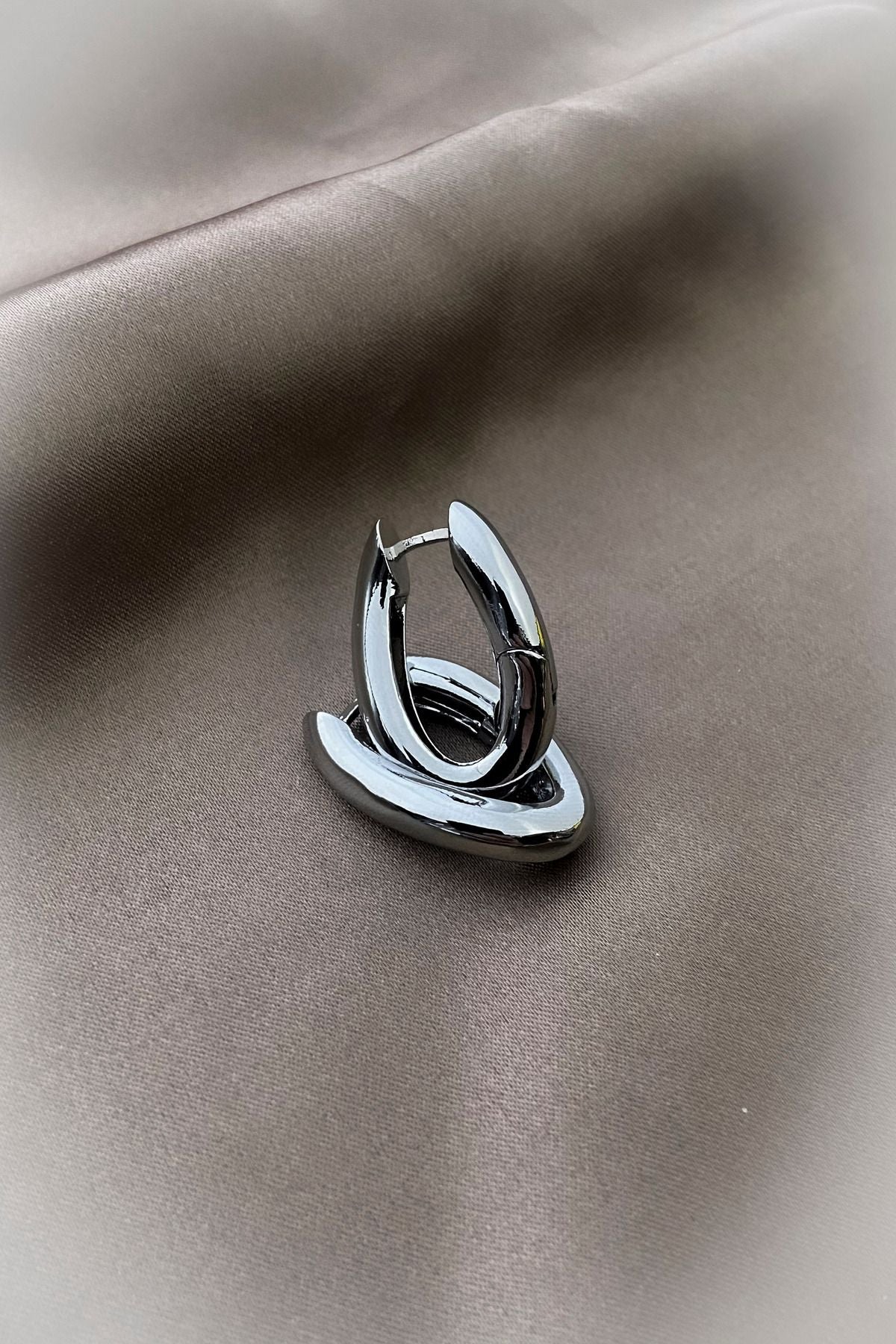 Garantili Kararmaz Sonsuzluk Halka Küpe altın gold gümüş renk