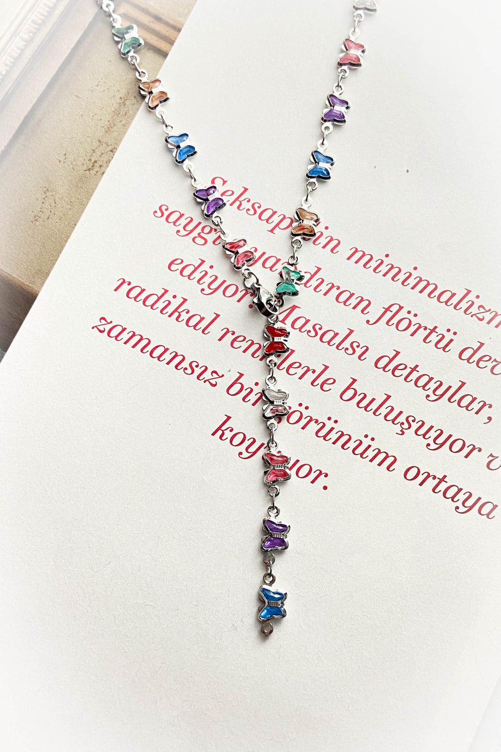 Altın Kaplama Kelebek Y Kolye