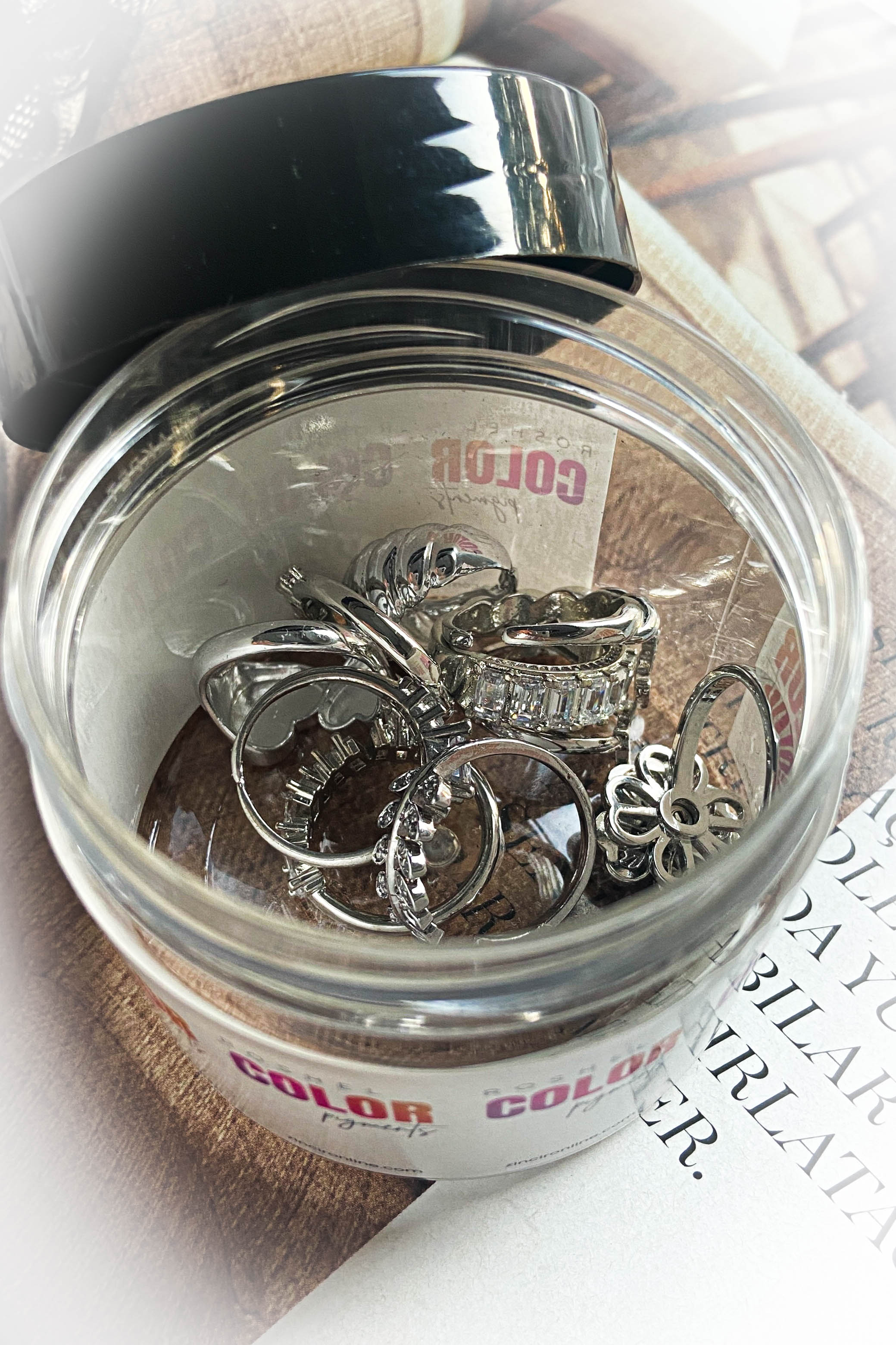 Gizemli Kavanoz / Gümüş / Yüzük / 10 Adet